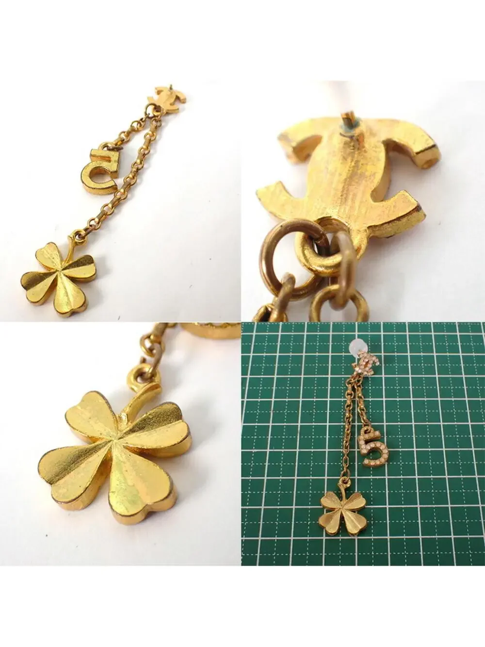 Chanel Cc Logo Earrings Metal #215605C35B